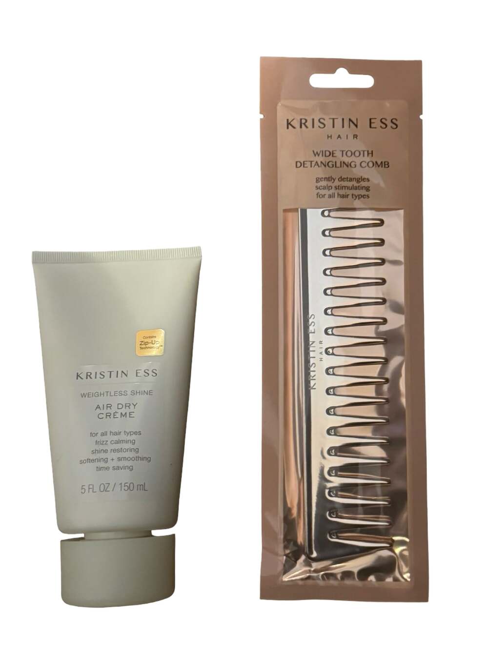 Kristin Ess Air Dry Crème Weightless Shine 5 fl oz. / 150 mL & Comb